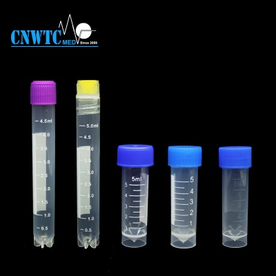 Lab PP Cryovial Plastic Tube 1.5ml Cryovial Tube